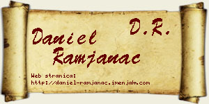 Daniel Ramjanac vizit kartica